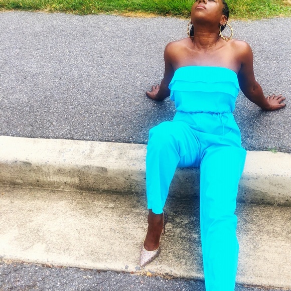 Pants - vintage ruffle jumpsuit